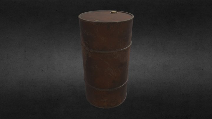 Rusty Barrels - PBR 3D Models 3D Model