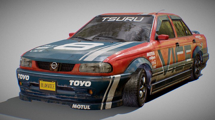 Tsuru B13 Sunny 3D Model