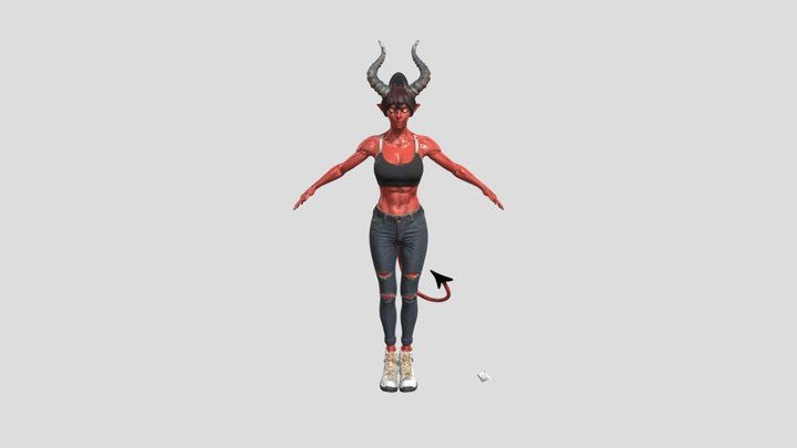 Demon Fashionista, #villain# 3D Model