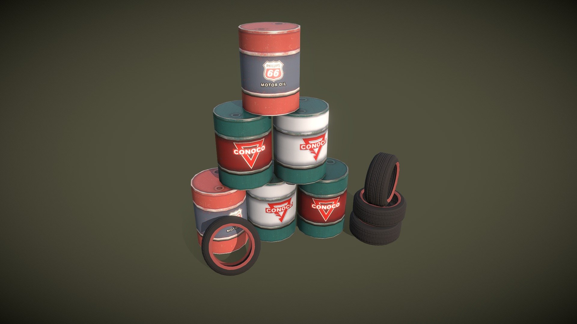 Barrels motor oil Download Free 3D model by Kirill1991 [bc34252