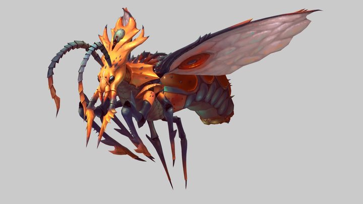 Monster Wasp 3D Model