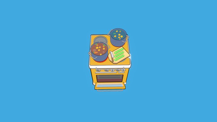 Cooking is hard 3D Model