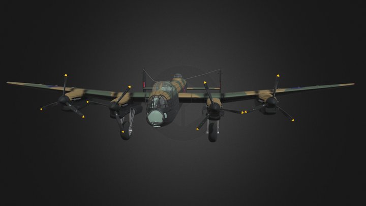 Avro Lancaster B.III 3D Model