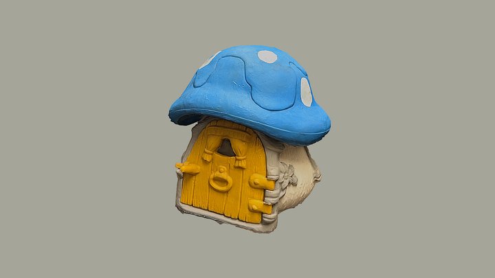 SMURFS HOUSE TOY 3D Model