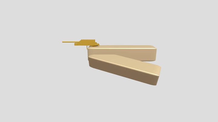 Roblox Arsenal Golden Gun 3D Model
