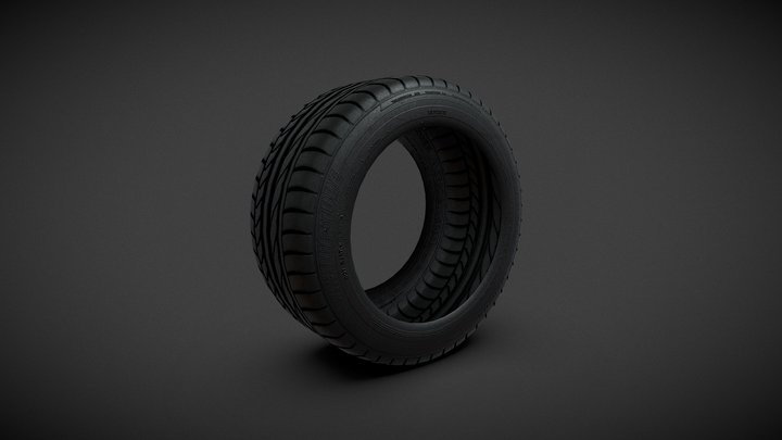 Bridgestone Potenza Tire 3D Model