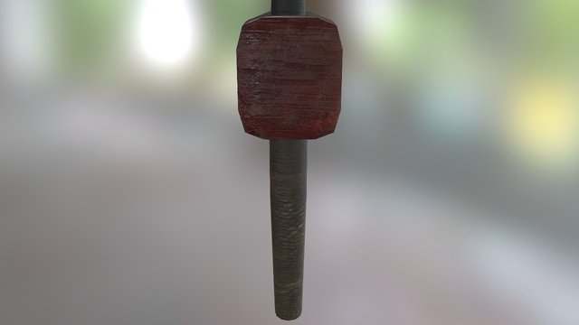 PBR Funtime Hammer 3D Model