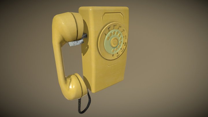 Retro Phone 3D Model