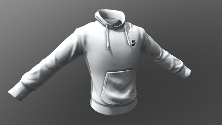 Sweater_Nike Sportswear Club Fleece 3D Model