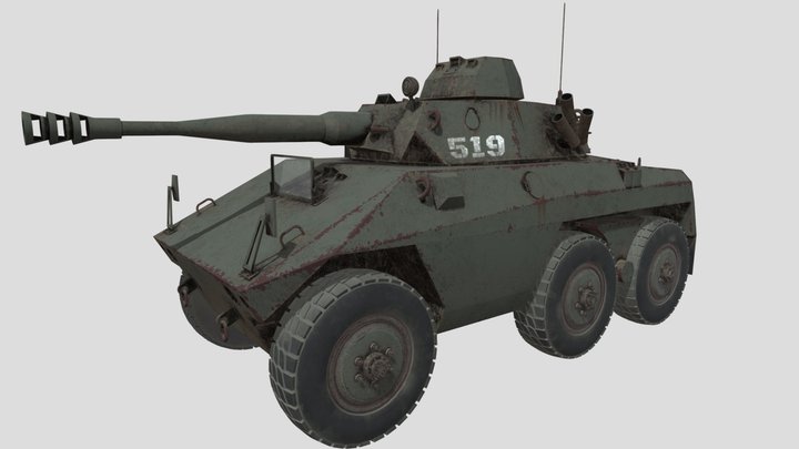 EE-9 Cascavel ver 2 3D Model
