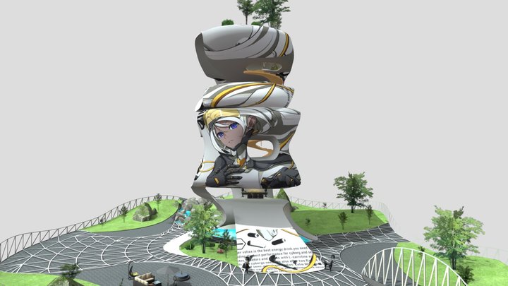 TOWER Art Gallery(JP Anime) 3D Model