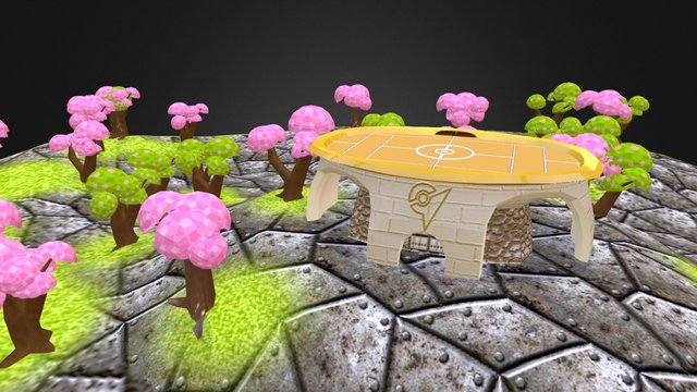 Ocobo City - PokeGym 3D Model