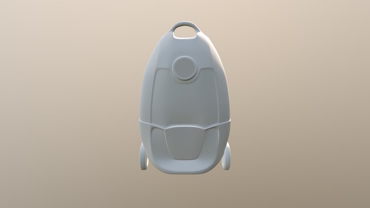 Vacuum Backup3 With Wheels 3D Model