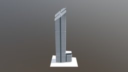 Simple high-rise building I - 3D model by Abigail (@akhart) [c487df4 ...