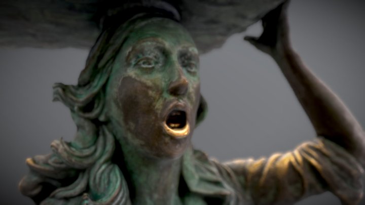 La Pescadora Statue 3D Model