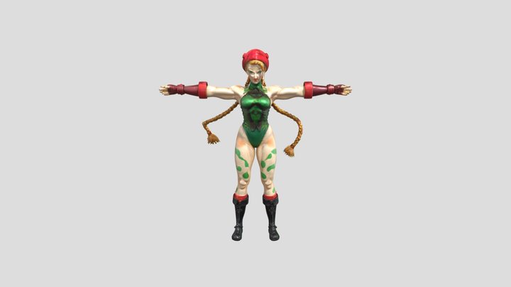 Cammy Figurine 3D Model