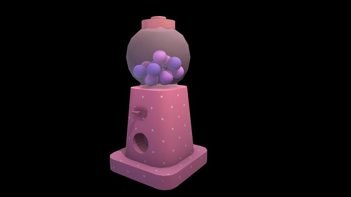 Gum Ball Machine 3D Model