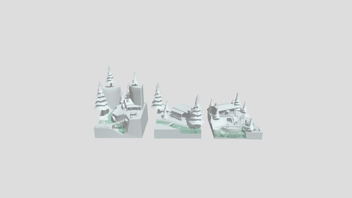 Forest Loner - Blockout 3D Model