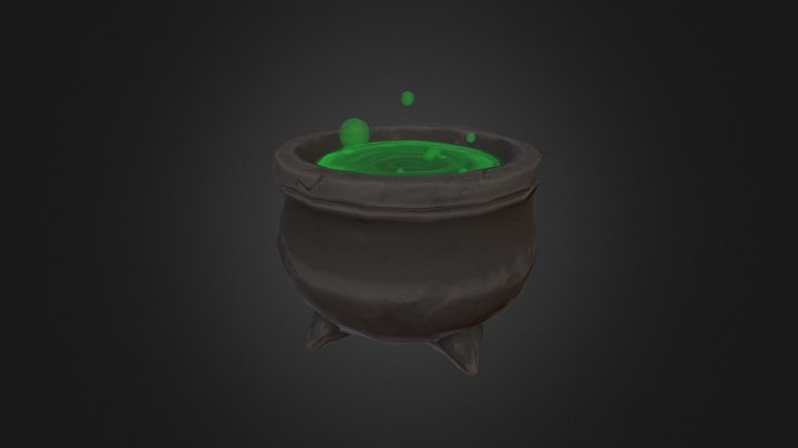 Cauldron - stylised practice 3D Model