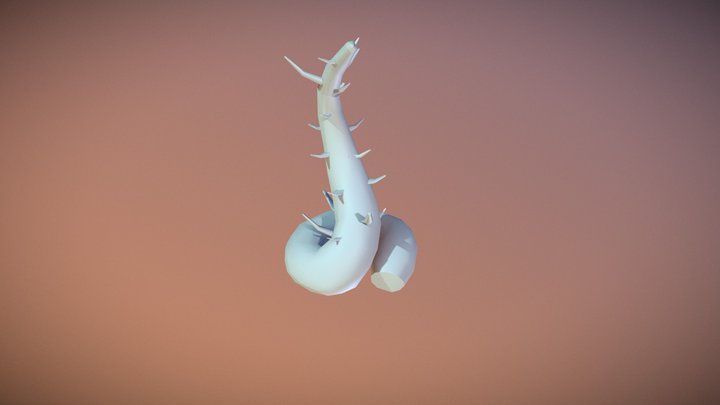 Spiky Tentacle Whip Animation 3D Model