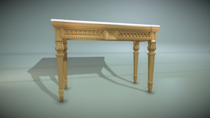 CONSOLE TABLE CARVING 3D Model