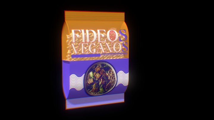 fideos Veganos 3D Model