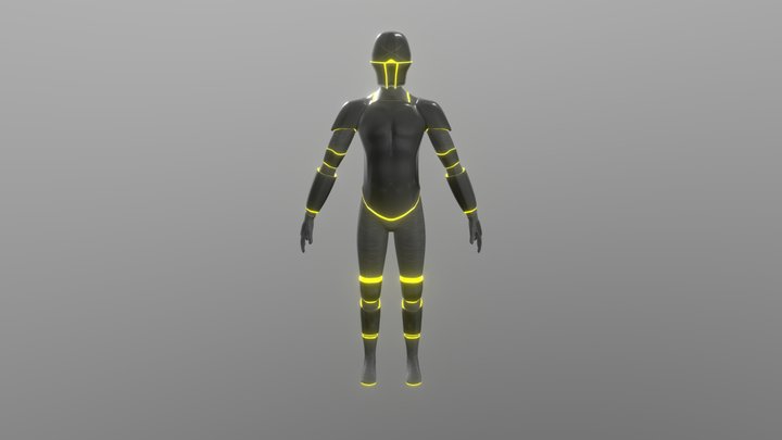 Cyber Ninja 3D Model
