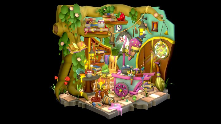 Dae Crib - Dragons & Dairy 3D Model