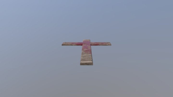 Bloody Christian Cross 3D Model