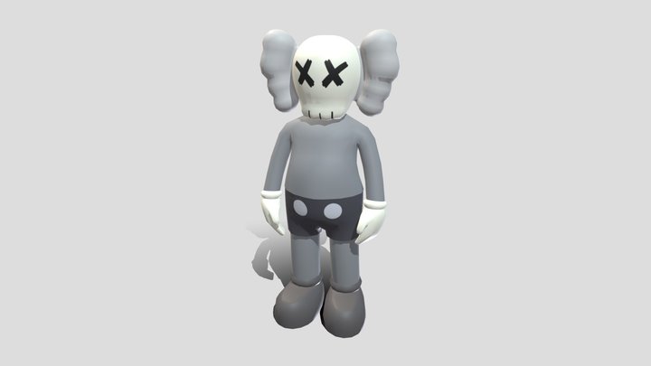 KAWS Low Poly 3D Model