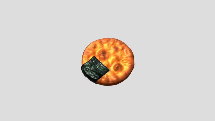 Lava Cookie / Senbei 3D Model