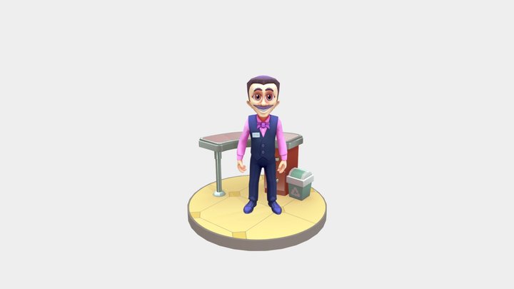 Garson Animation 3D Model