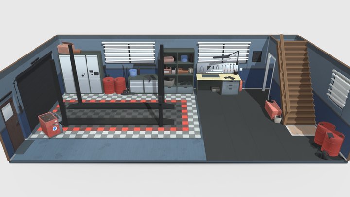 Scene_Garage 3D Model