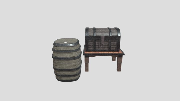 Armentrout Themed Props - Pirate Props 3D Model
