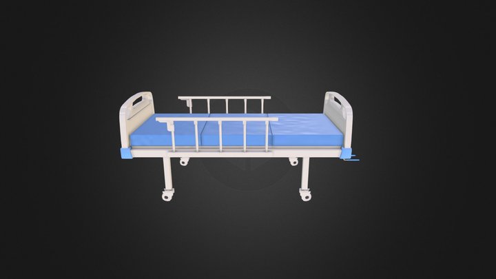 Hospital Bed 3D Model