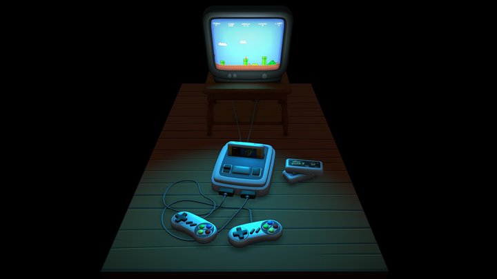Stylized Modelling and Lighting Study 3D Model