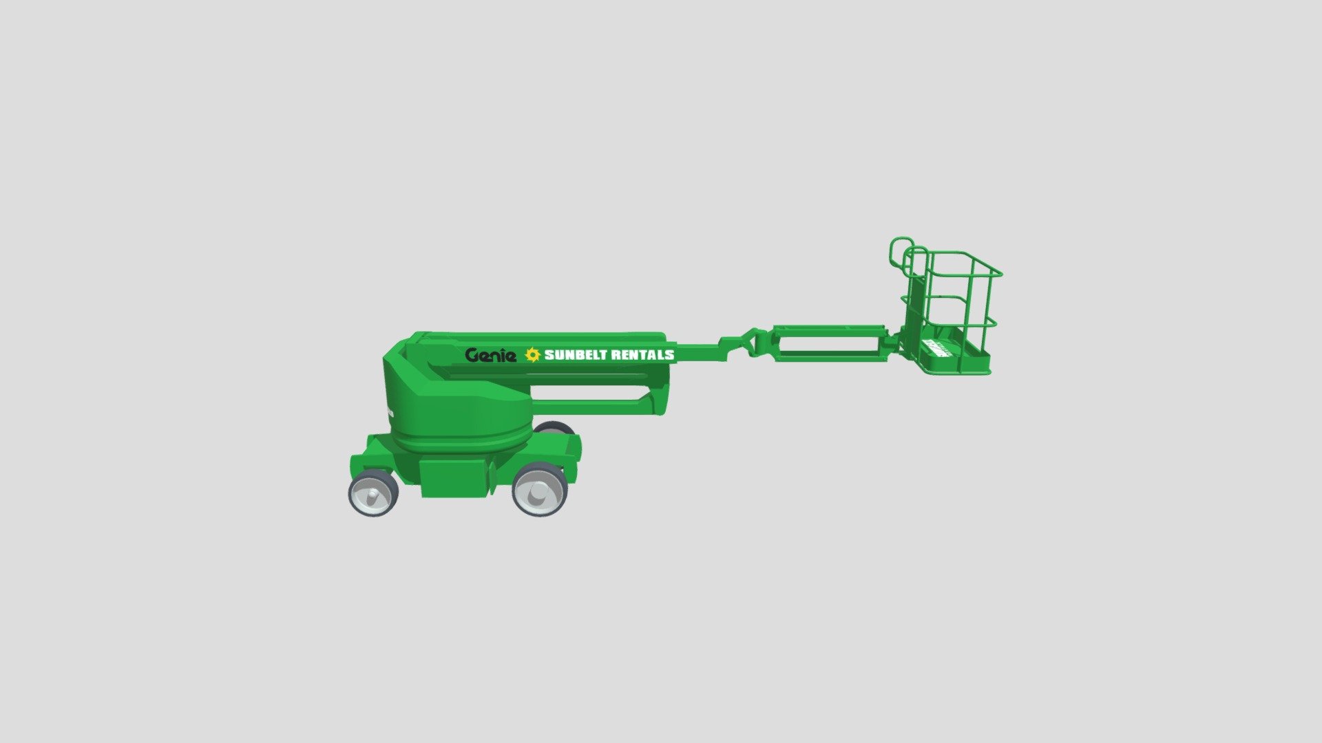 Sunbelt Rentals Articu Boom Lift (Z4023NRJ) 3D model by bimstore