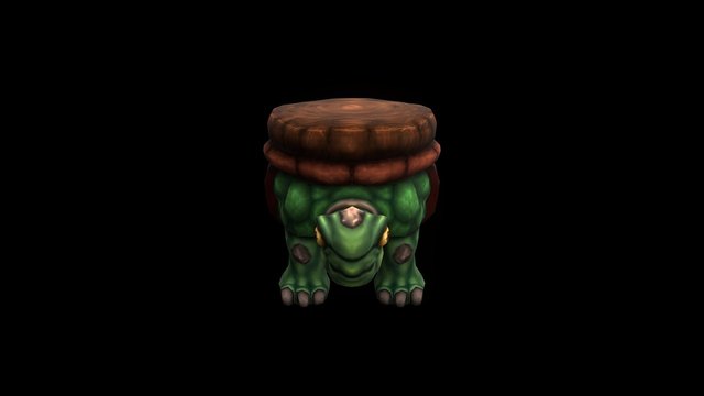 SDT - Artillery Turtle Disarmed 3D Model