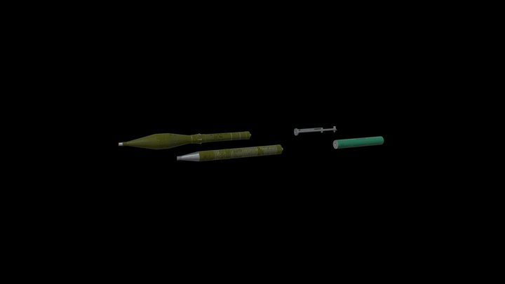 RPG-7 ROCKETS 3D Model