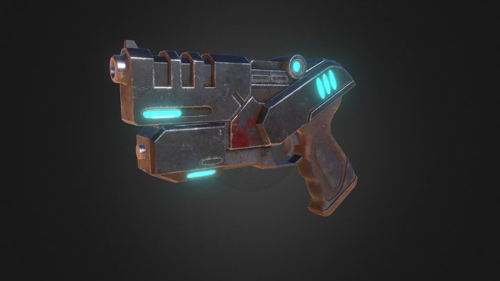Sci-fi gun 3D Model