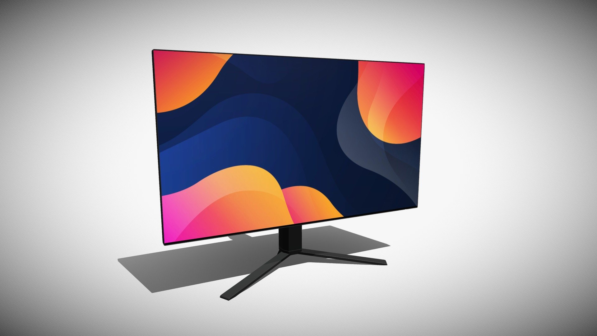 32-Inch Monitor Black - Buy Royalty Free 3D model by f_lugaria [bc4e461 ...