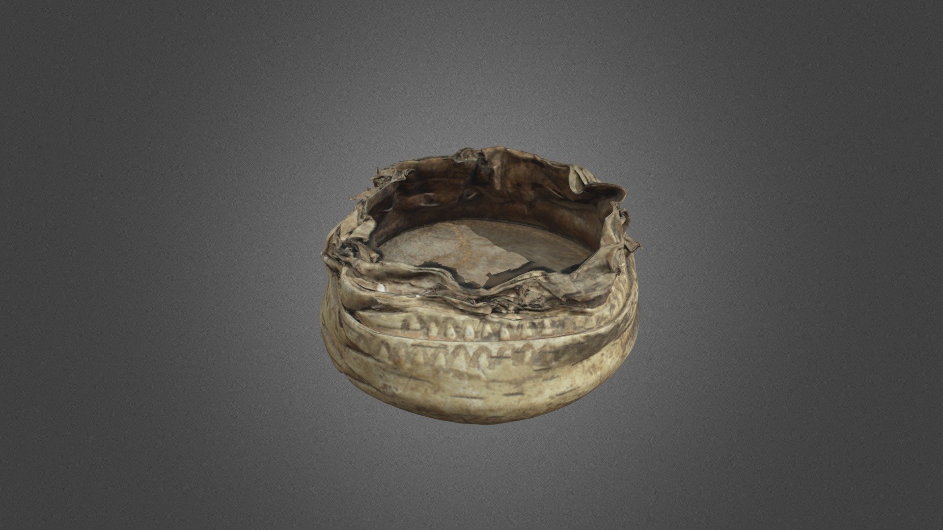 Фрагмент берестяного туеса - Download Free 3D model by Лаборатория ...