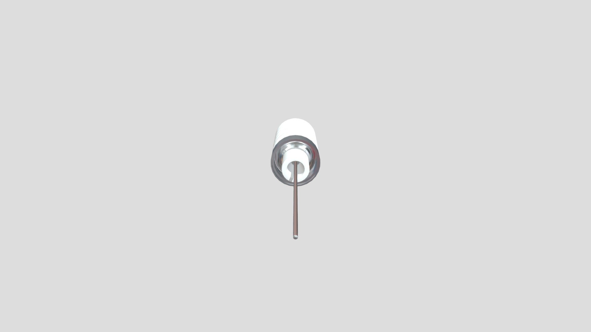 30k V Fluted Feedthrough (Copper) — Sketchfab embed 3D viewer