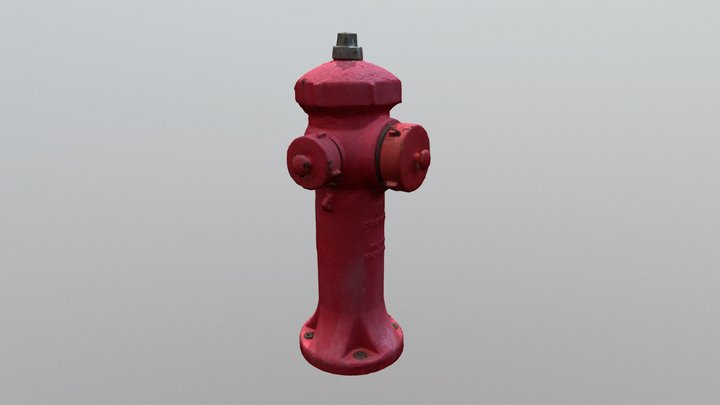 estintore_lowpoly_textured 3D Model