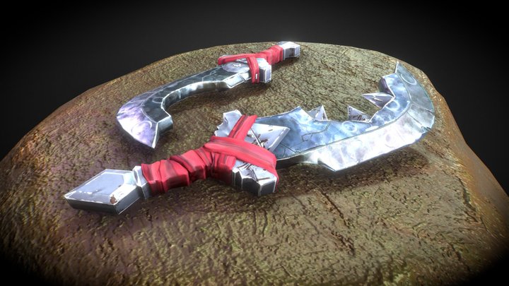 Stylized Daggers 3D Model