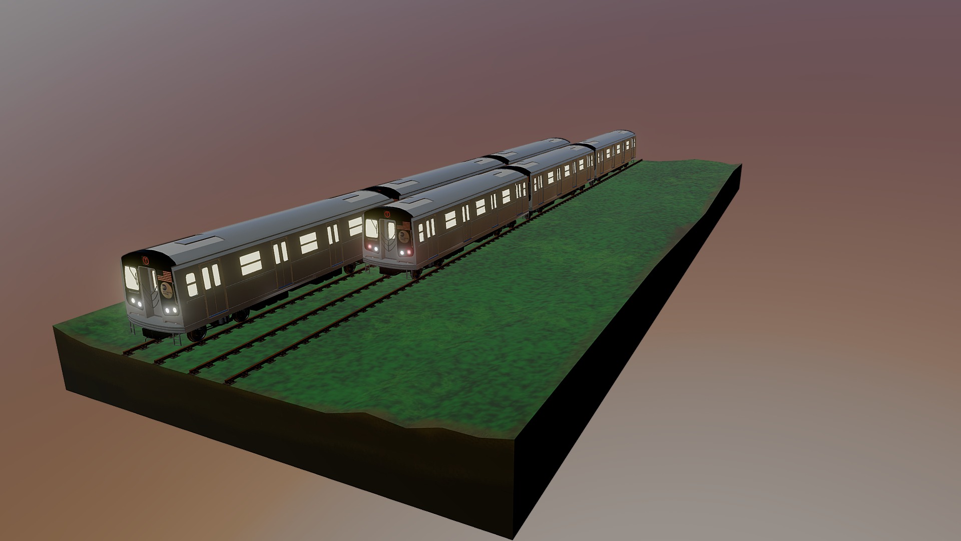 NYC Subway above ground. - 3D model by Q.Marciano (@Q.Klock) [bc51279 ...