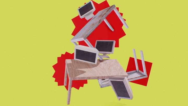 Stylized CRT Monitor Set – Free 3D Model STL