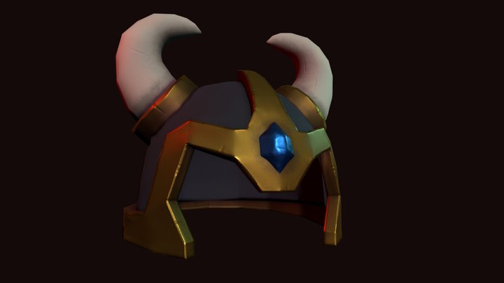 Viking's Helmet Stylized 3D Model
