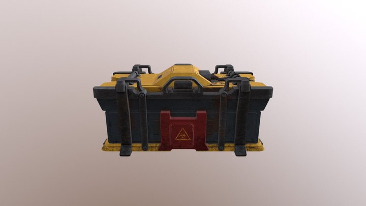 Sci-fi Chest 3D Model