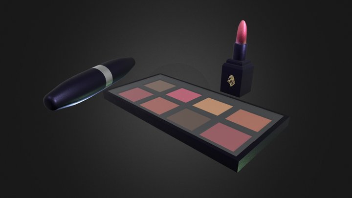 Makeup cosmetics 3D Model
